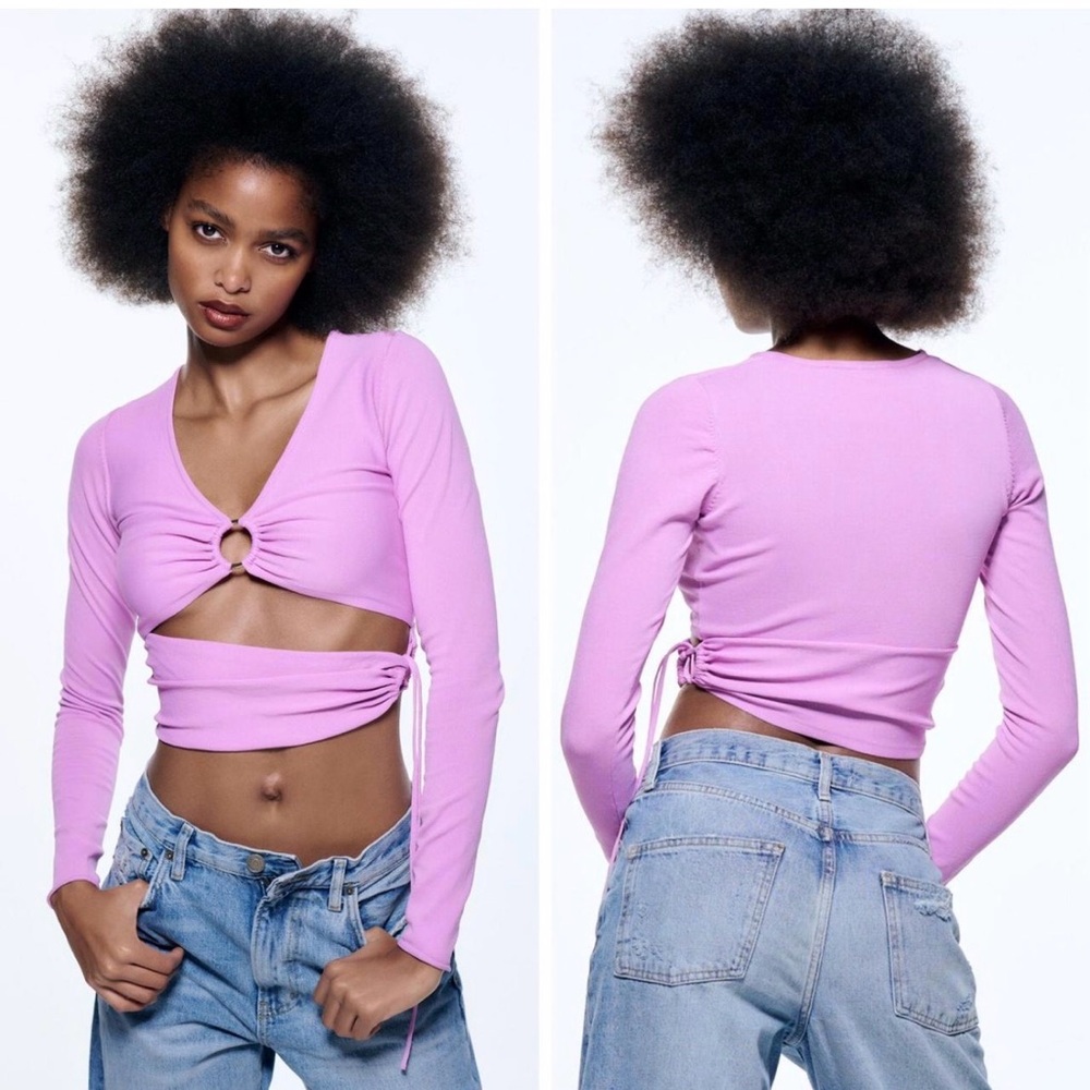 Pinkish purple Zara top